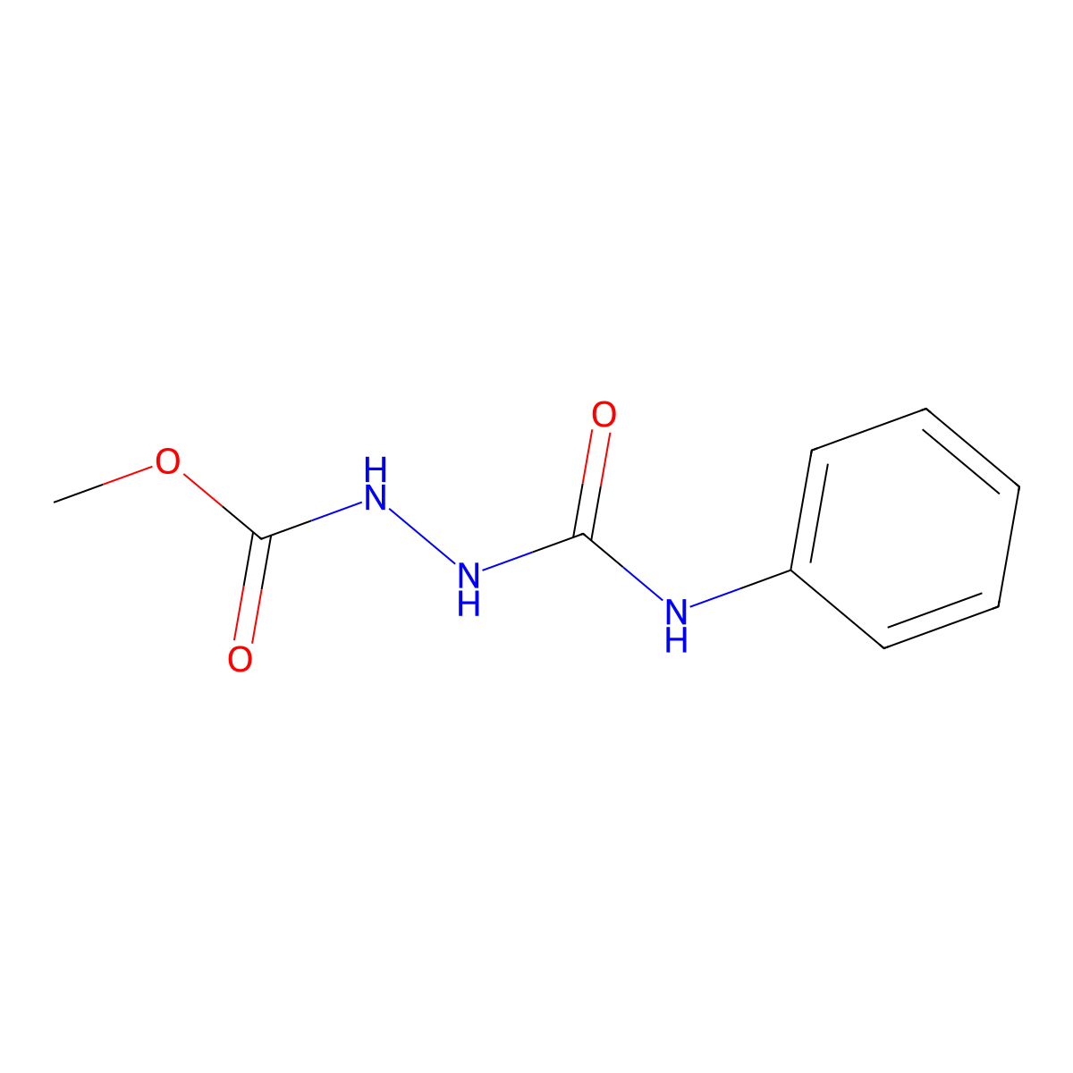 Methyl 2-(anilinocarbonyl)hydrazinecarboxylate molecular structure, CAS 58979-78-5