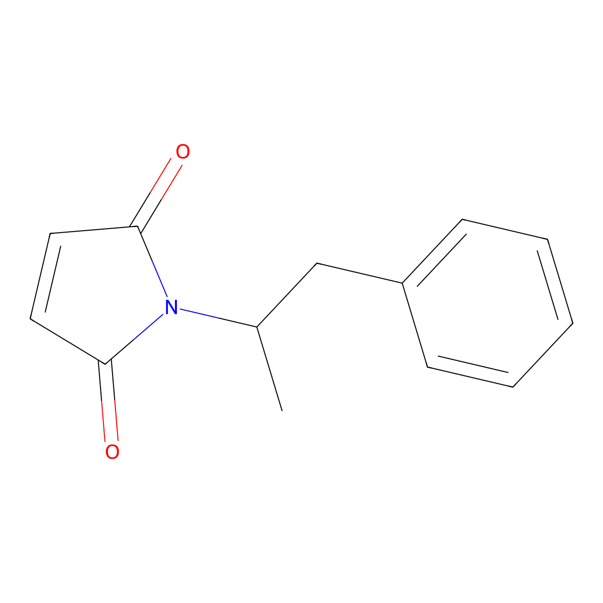 1-(1-phenylpropan-2-yl)-1H-pyrrole-2,5-dione molecular structure, CAS 5898-98-6