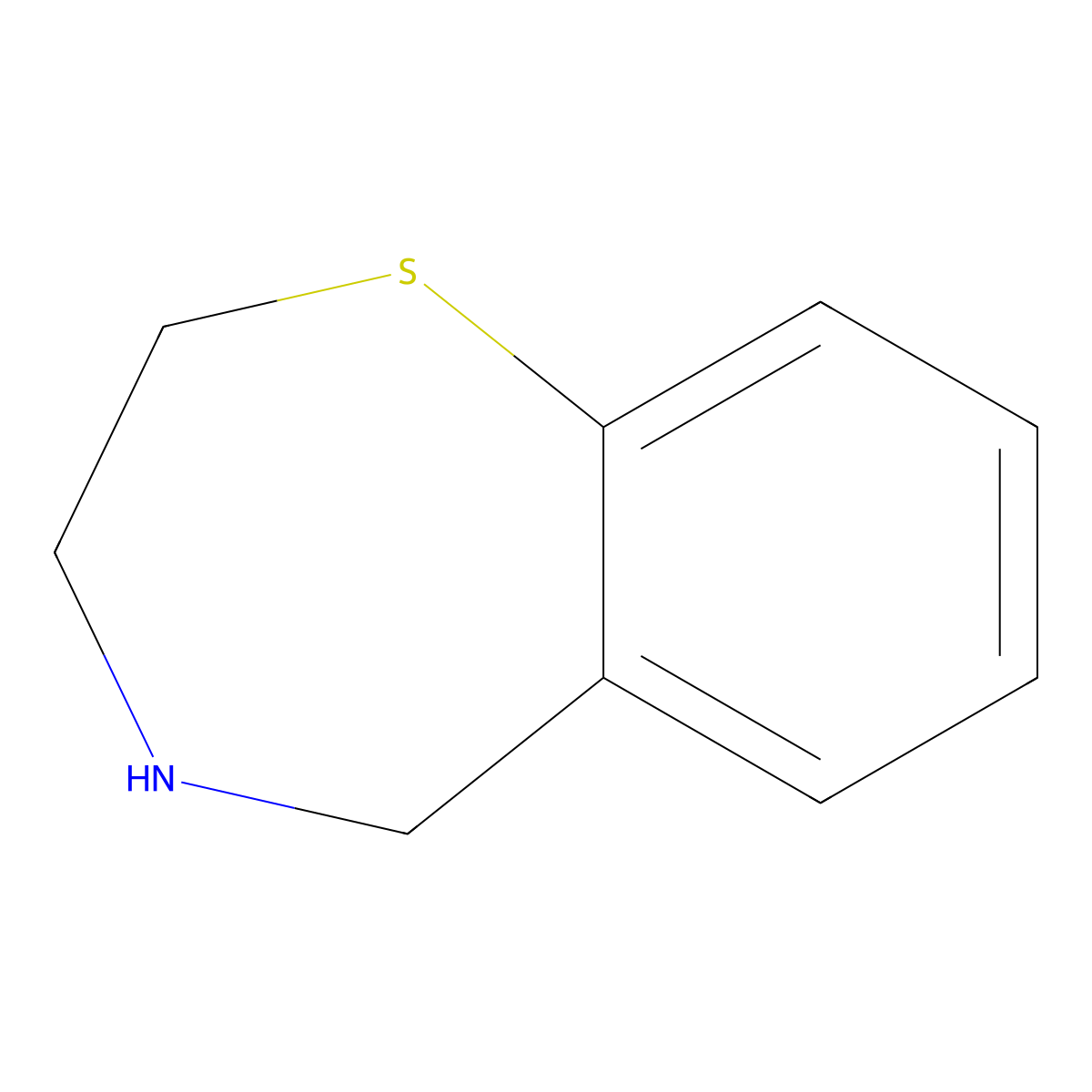 2,3,4,5-Tetrahydrobenzo[f][1,4]thiazepine molecular structure, CAS 58980-39-5
