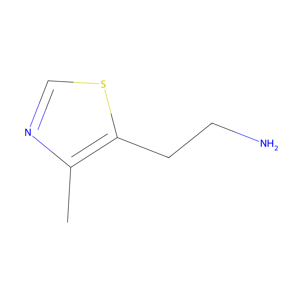 2-(4-Methyl-1,3-thiazol-5-yl)ethan-1-amine molecular structure, CAS 58981-35-4
