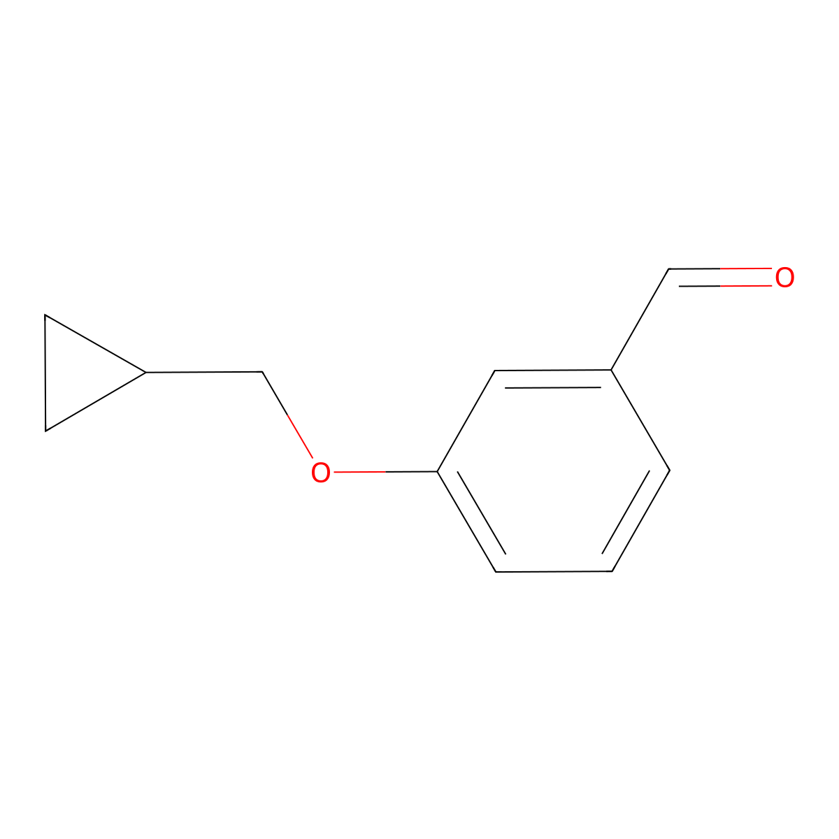 3-(Cyclopropylmethoxy)benzaldehyde molecular structure, CAS 58986-61-1