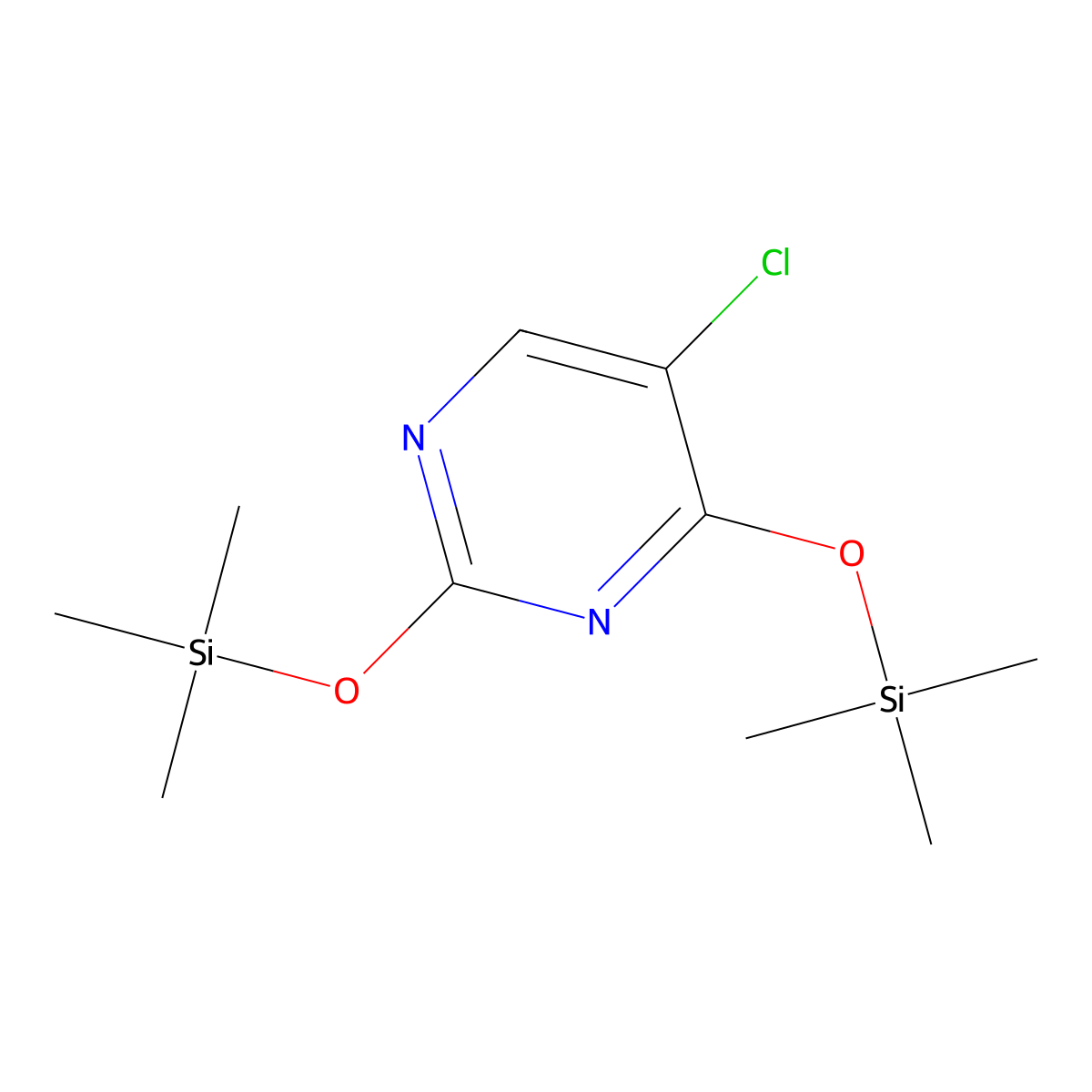 5-Chloro-2,4-bis[(trimethylsilyl)oxy]pyrimidine molecular structure, CAS 58990-53-7