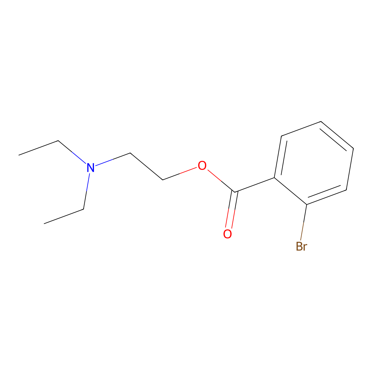 2-(Diethylamino)ethyl 2-bromobenzoate molecular structure, CAS 58992-85-1