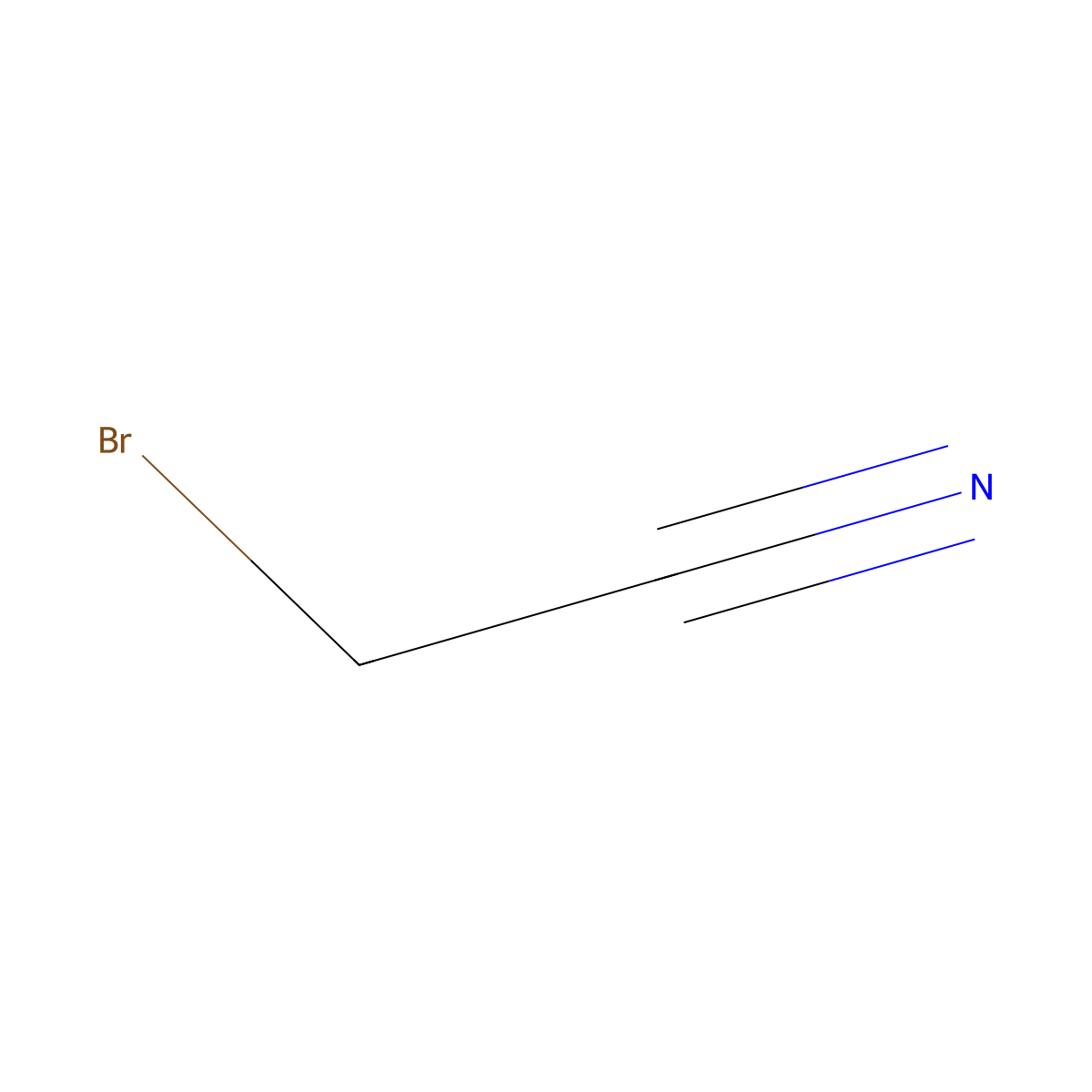 Bromoacetonitrile molecular structure, CAS 590-17-0