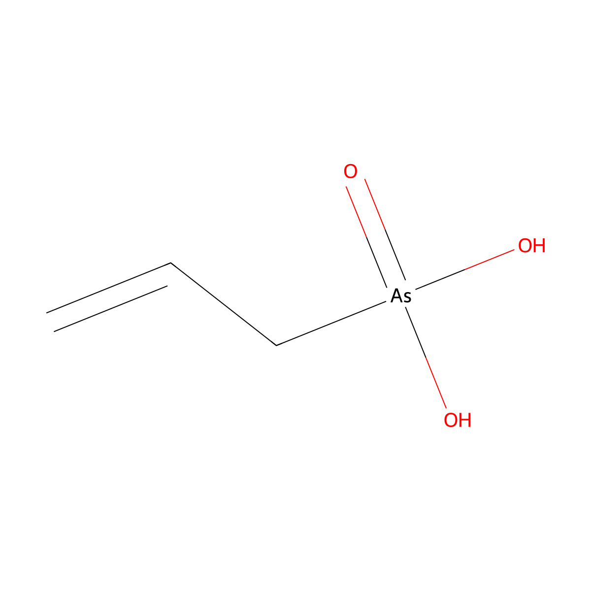 Allylarsonic acid molecular structure, CAS 590-34-1