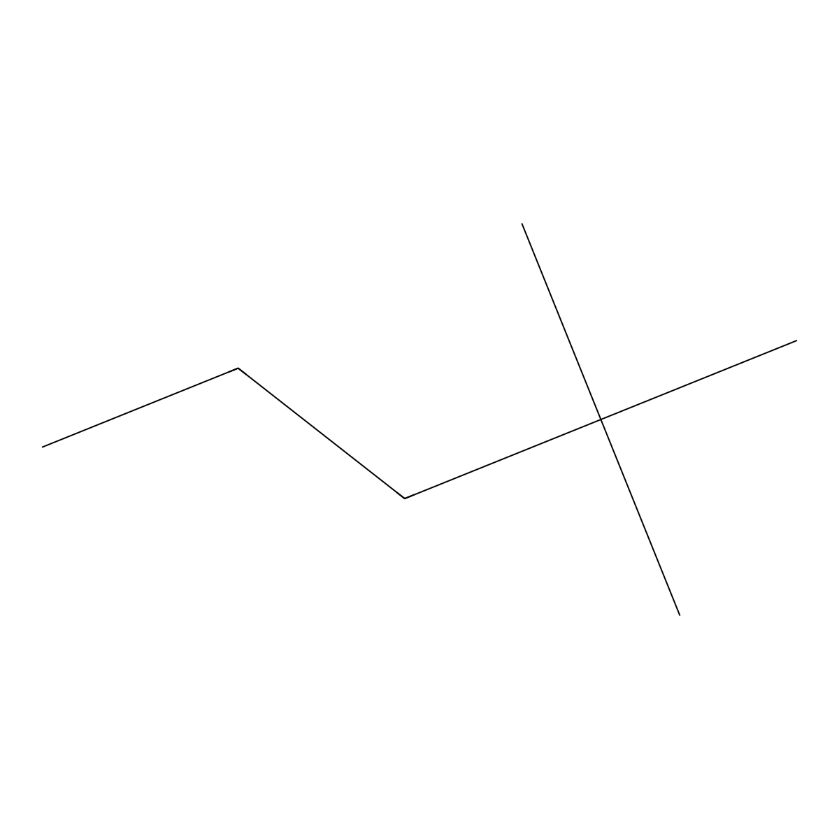 2,2-Dimethylpentane molecular structure, CAS 590-35-2