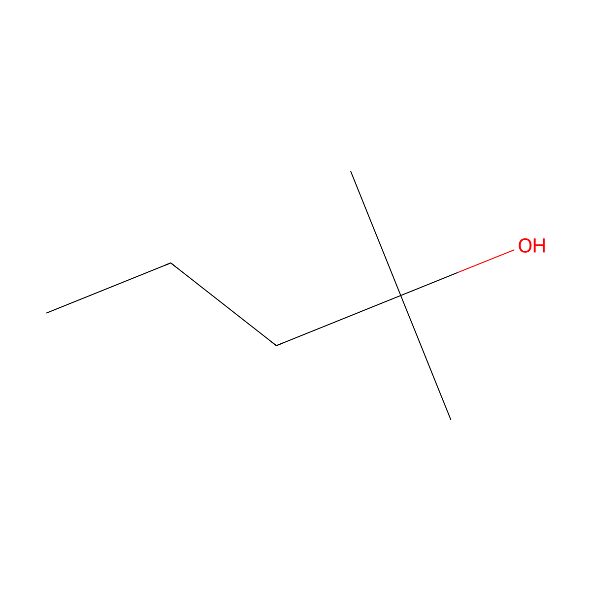 2-Methylpentan-2-ol molecular structure, CAS 590-36-3