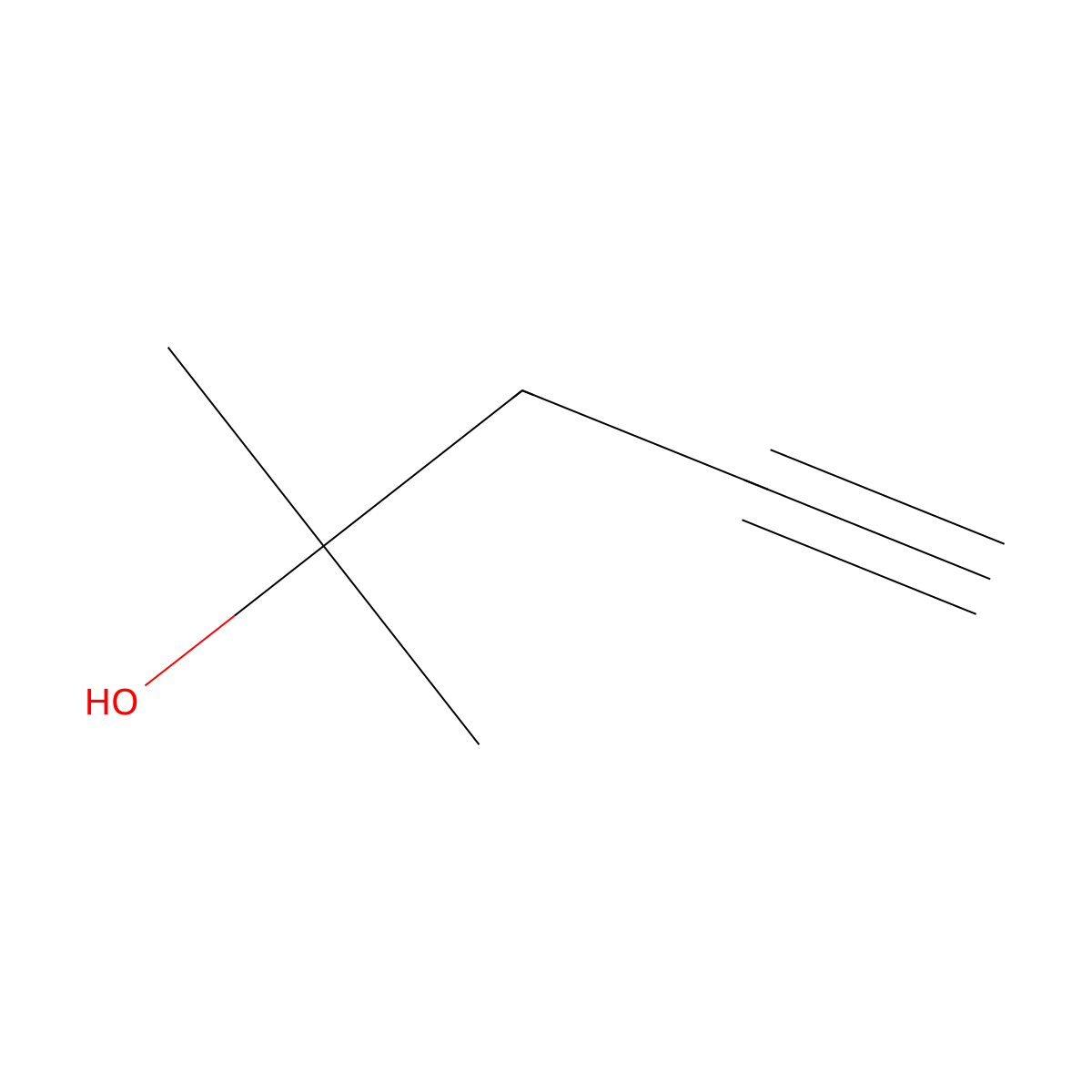 2-Methylpent-4-yn-2-ol molecular structure, CAS 590-37-4