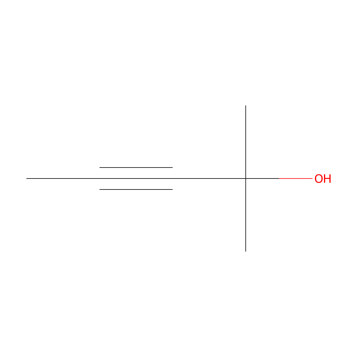 3-Pentyn-2-ol, 3-methyl- molecular structure, CAS 590-38-5