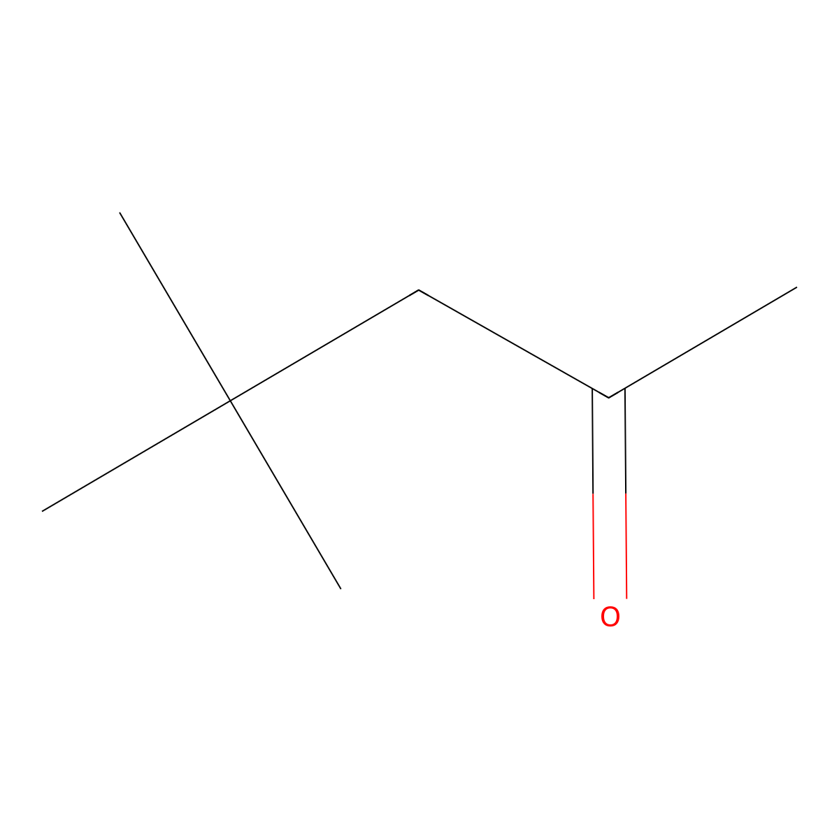 4,4-Dimethyl-2-pentanone molecular structure, CAS 590-50-1