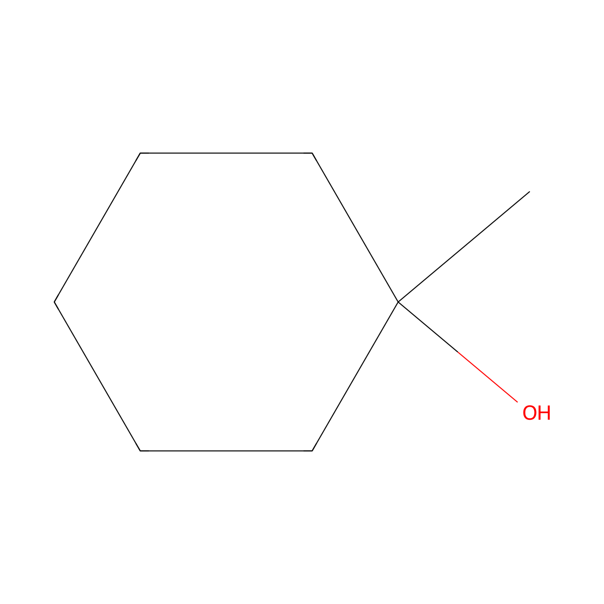 1-Methylcyclohexanol molecular structure, CAS 590-67-0