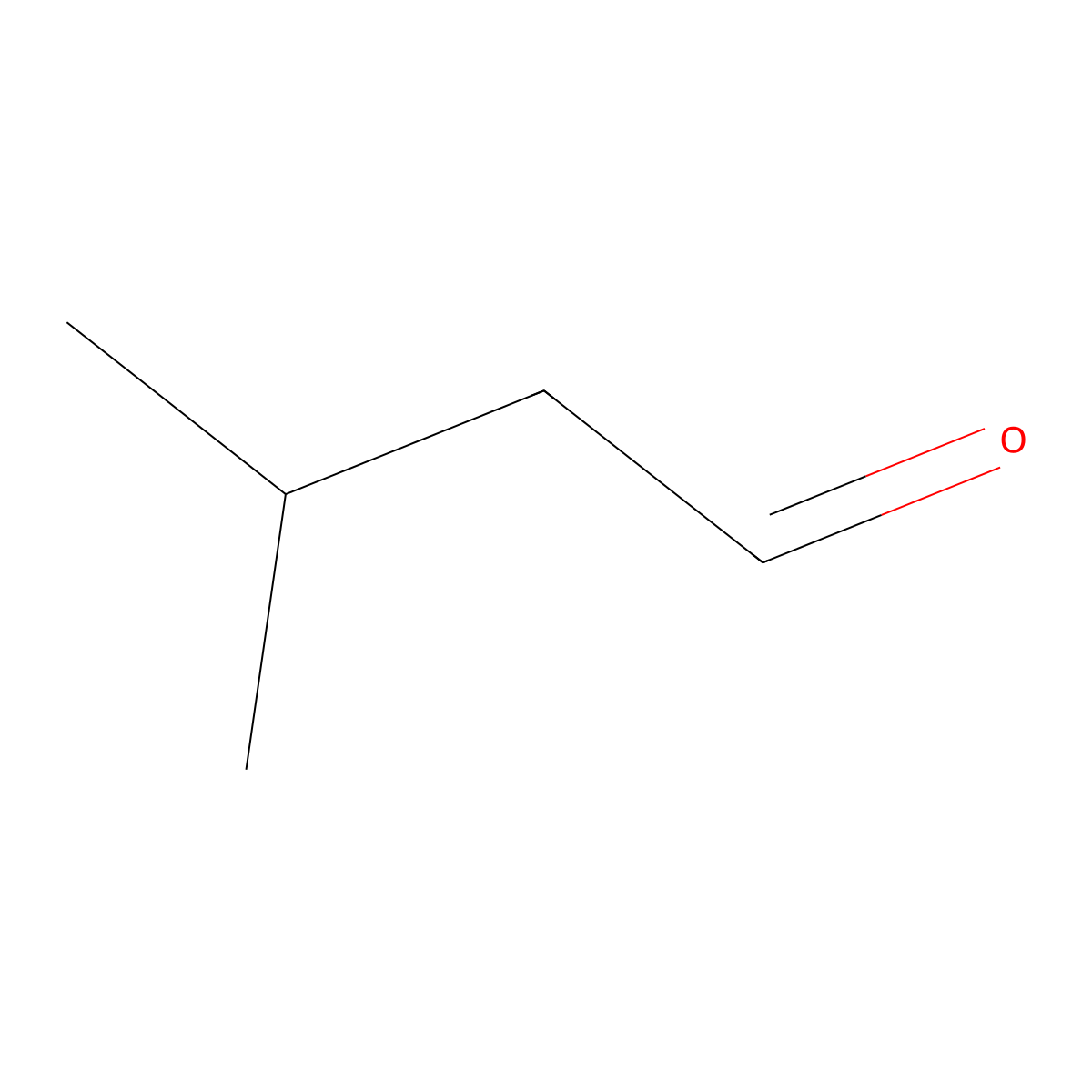3-Methylbutanal molecular structure, CAS 590-86-3