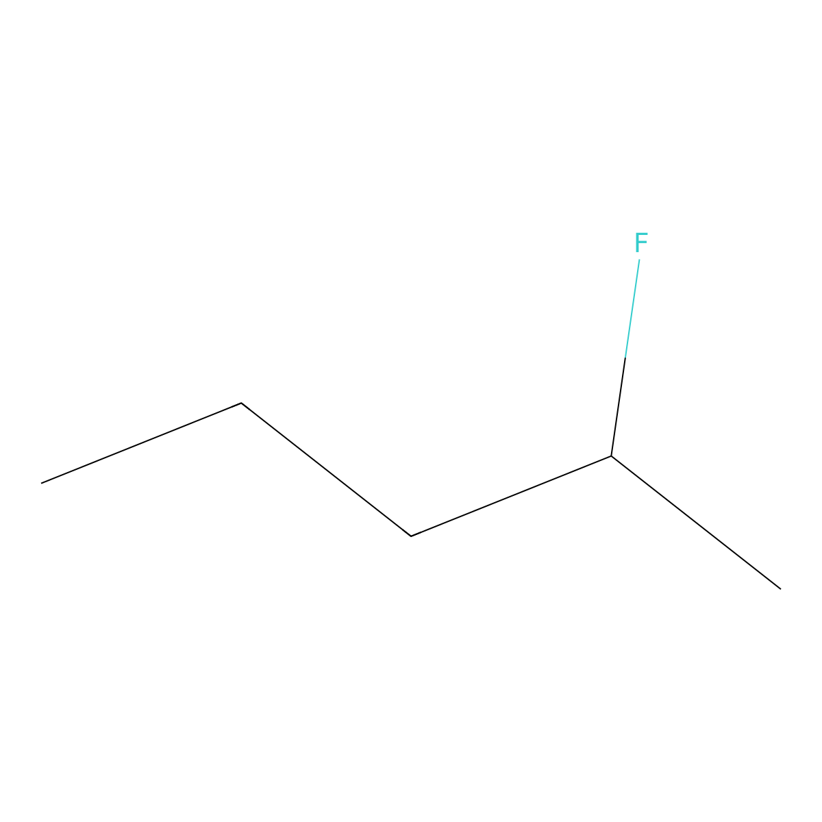2-Fluoropentane molecular structure, CAS 590-87-4
