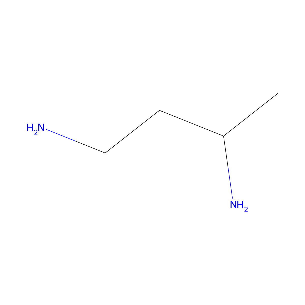 1,3-Butanediamine molecular structure, CAS 590-88-5