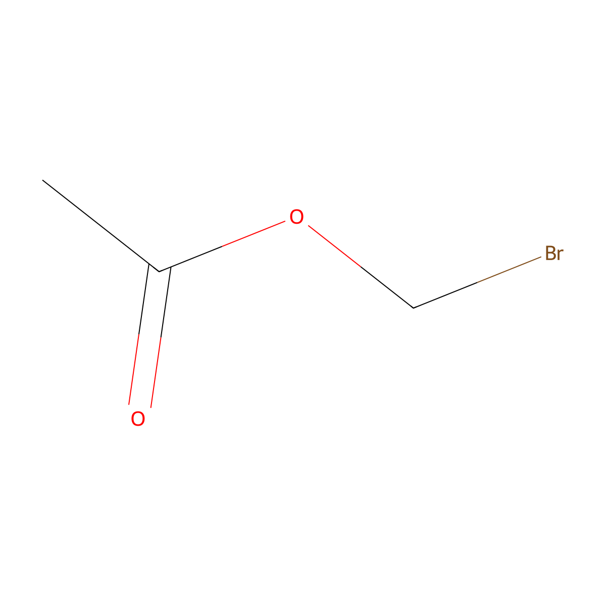 Bromomethyl acetate molecular structure, CAS 590-97-6