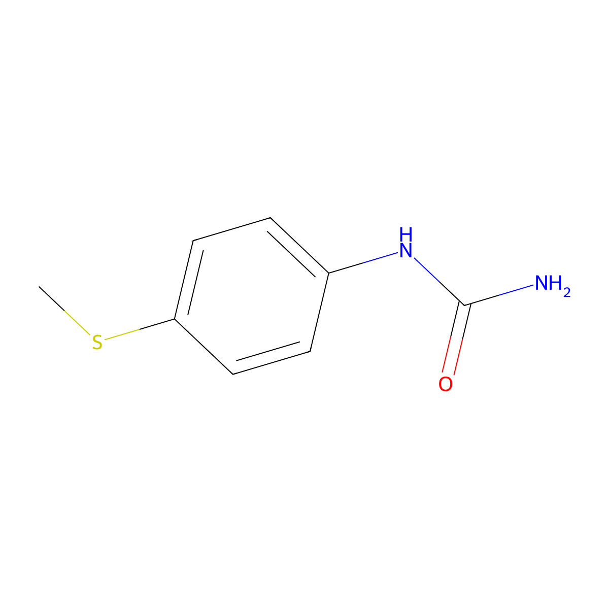 1-(4-(Methylthio)phenyl)urea molecular structure, CAS 59000-17-8