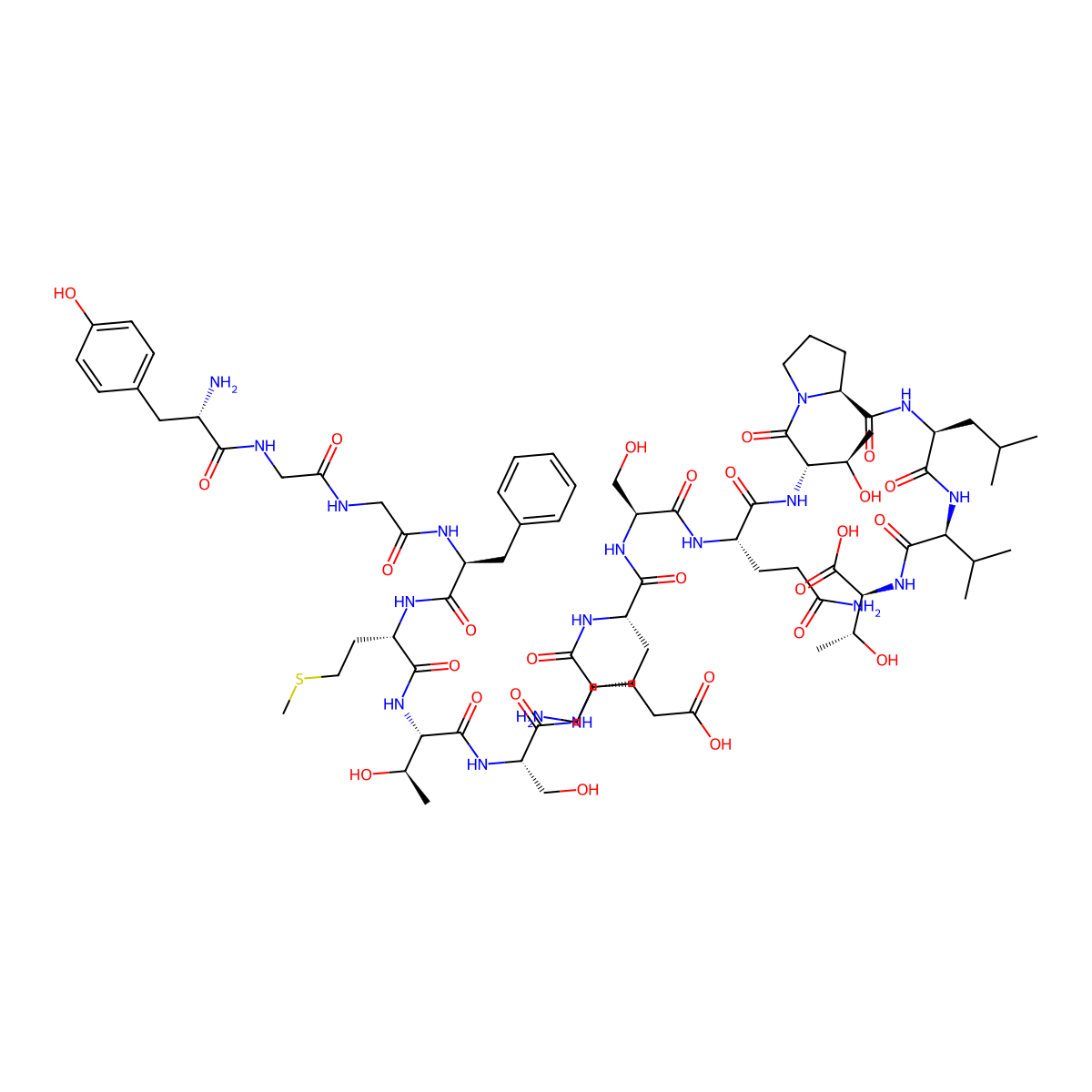 Alpha-Endorphin molecular structure, CAS 59004-96-5