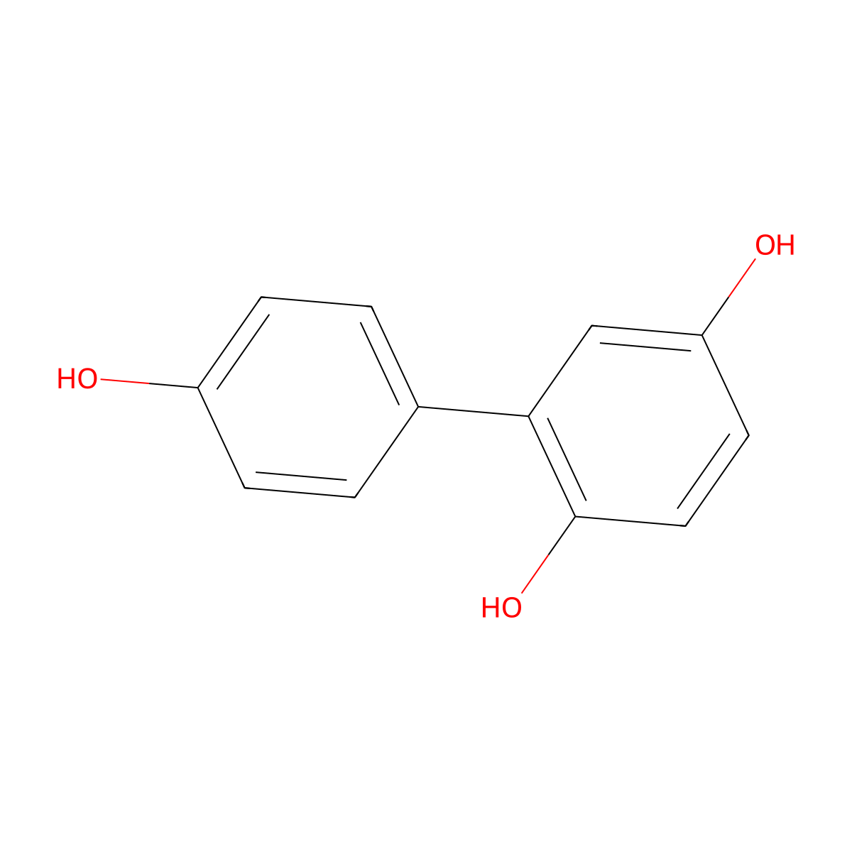 [1,1'-Biphenyl]-2,4',5-triol molecular structure, CAS 59007-08-8
