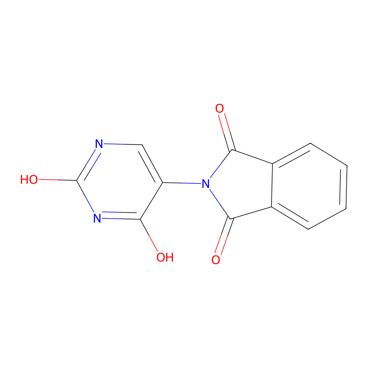 2-(2,4-dioxo-1H-pyrimidin-5-yl)isoindole-1,3-dione molecular structure, CAS 59007-52-2