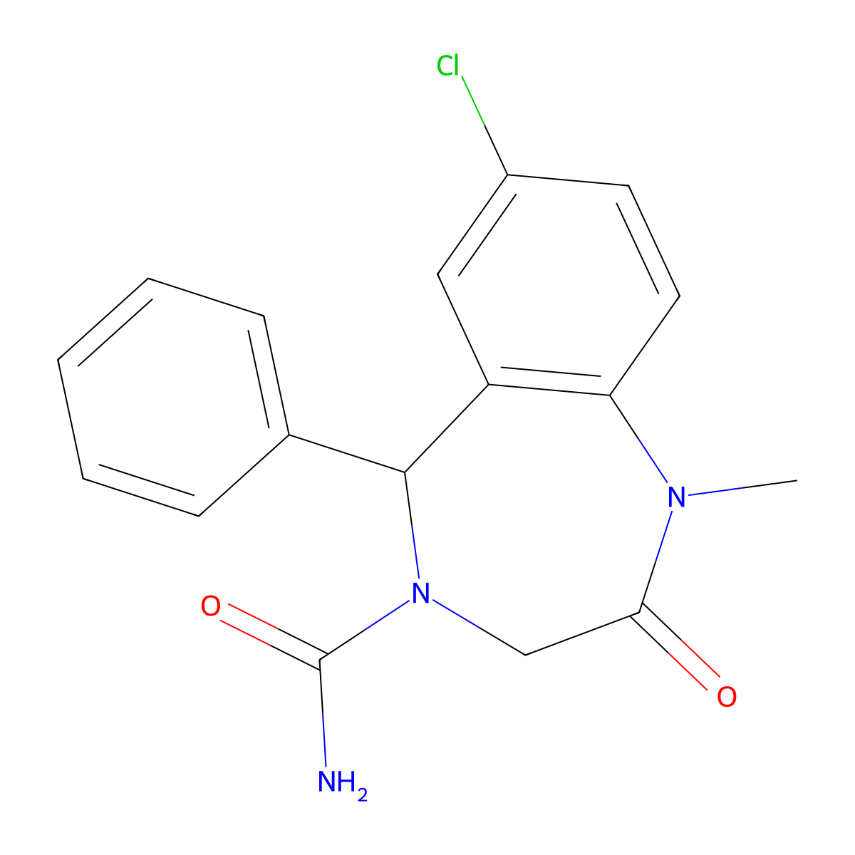 Uxepam molecular structure, CAS 59009-93-7