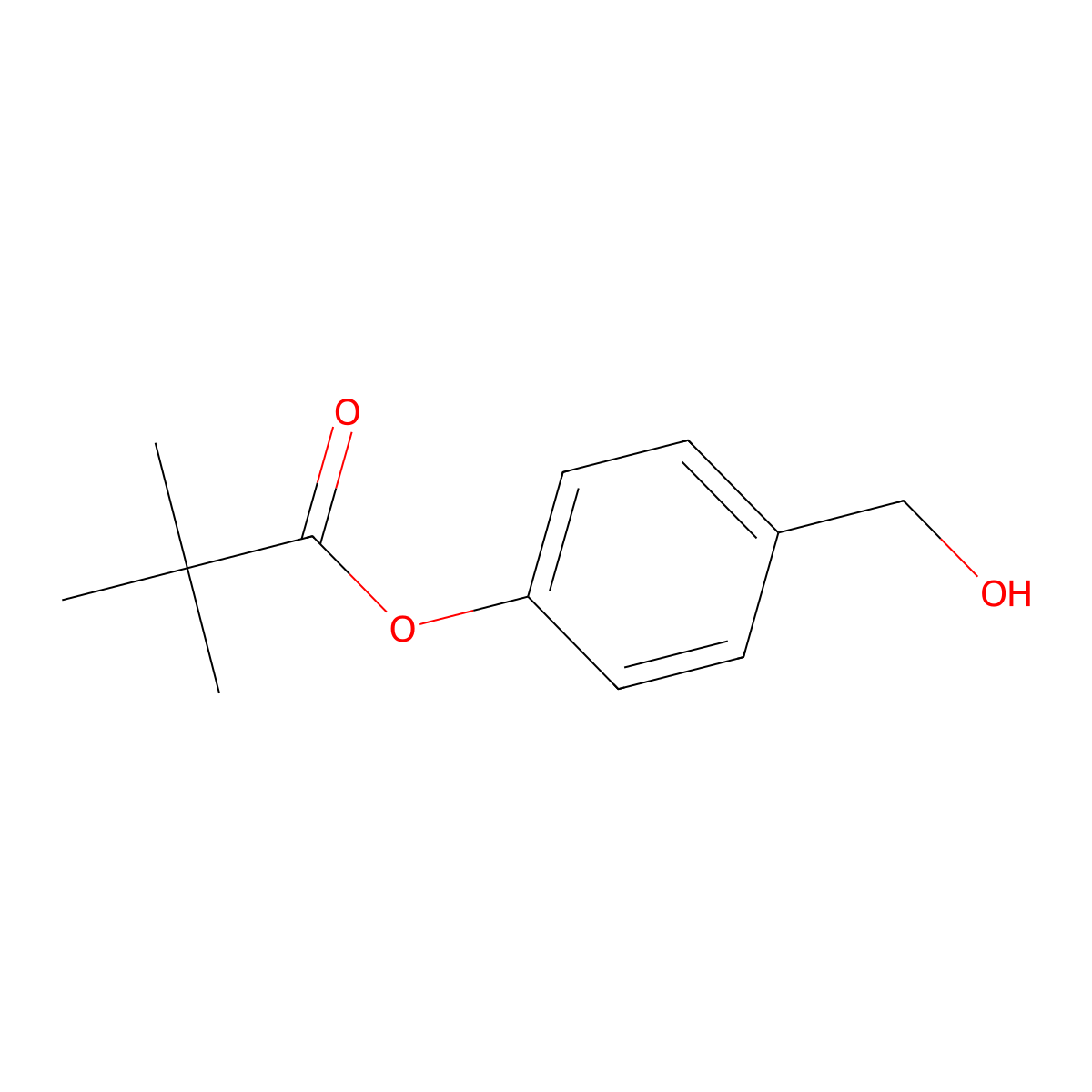 4-(Hydroxymethyl)phenyl pivalate molecular structure, CAS 59012-91-8