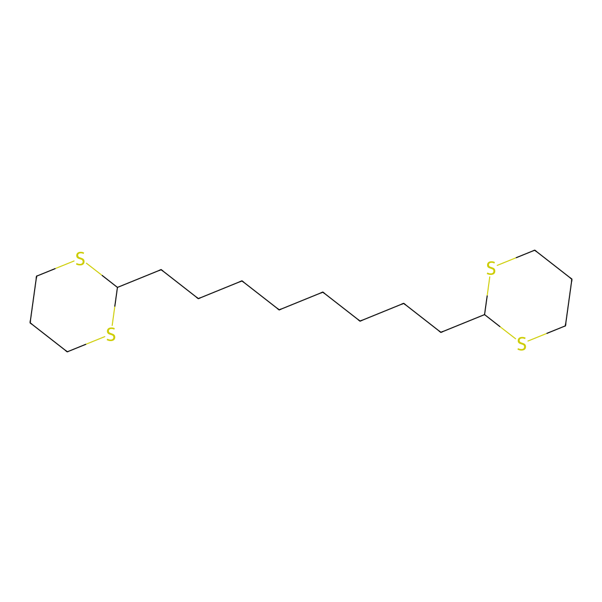2-[8-(1,3-Dithian-2-yl)octyl]-1,3-dithiane molecular structure, CAS 59014-57-2