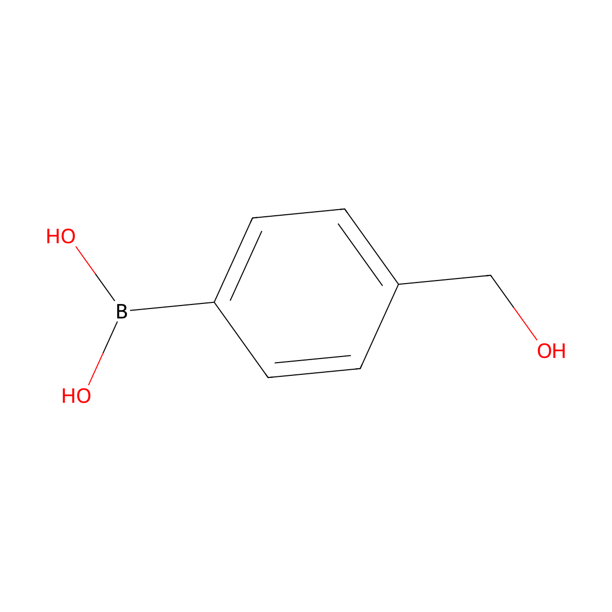 4-(Hydroxymethyl)benzeneboronic acid molecular structure, CAS 59016-93-2