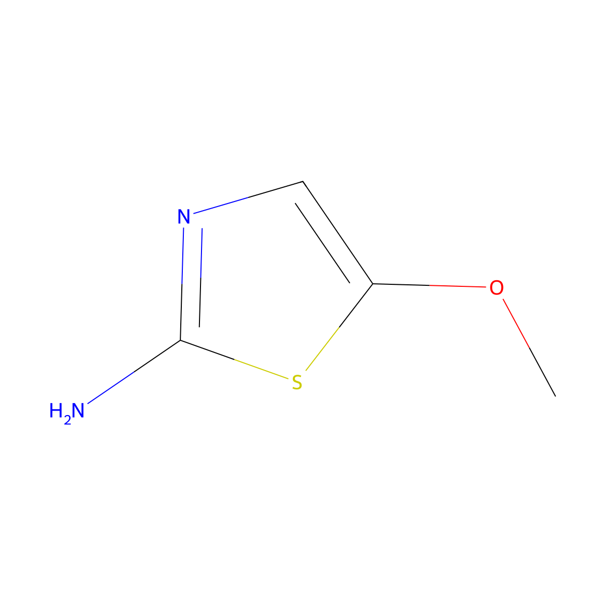 5-Methoxy-1,3-thiazol-2-amine molecular structure, CAS 59019-85-1
