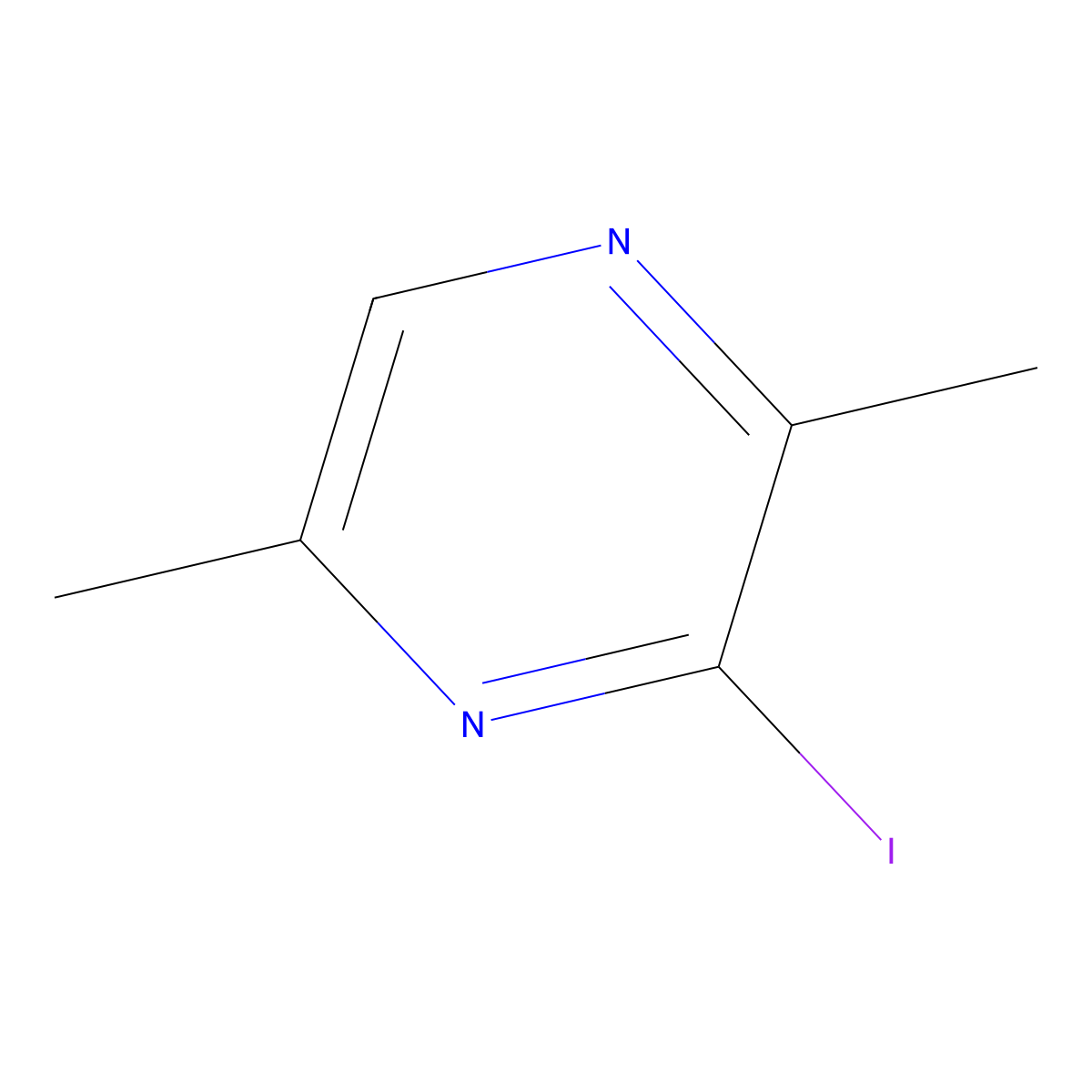 3-Iodo-2,5-dimethylpyrazine molecular structure, CAS 59021-15-7