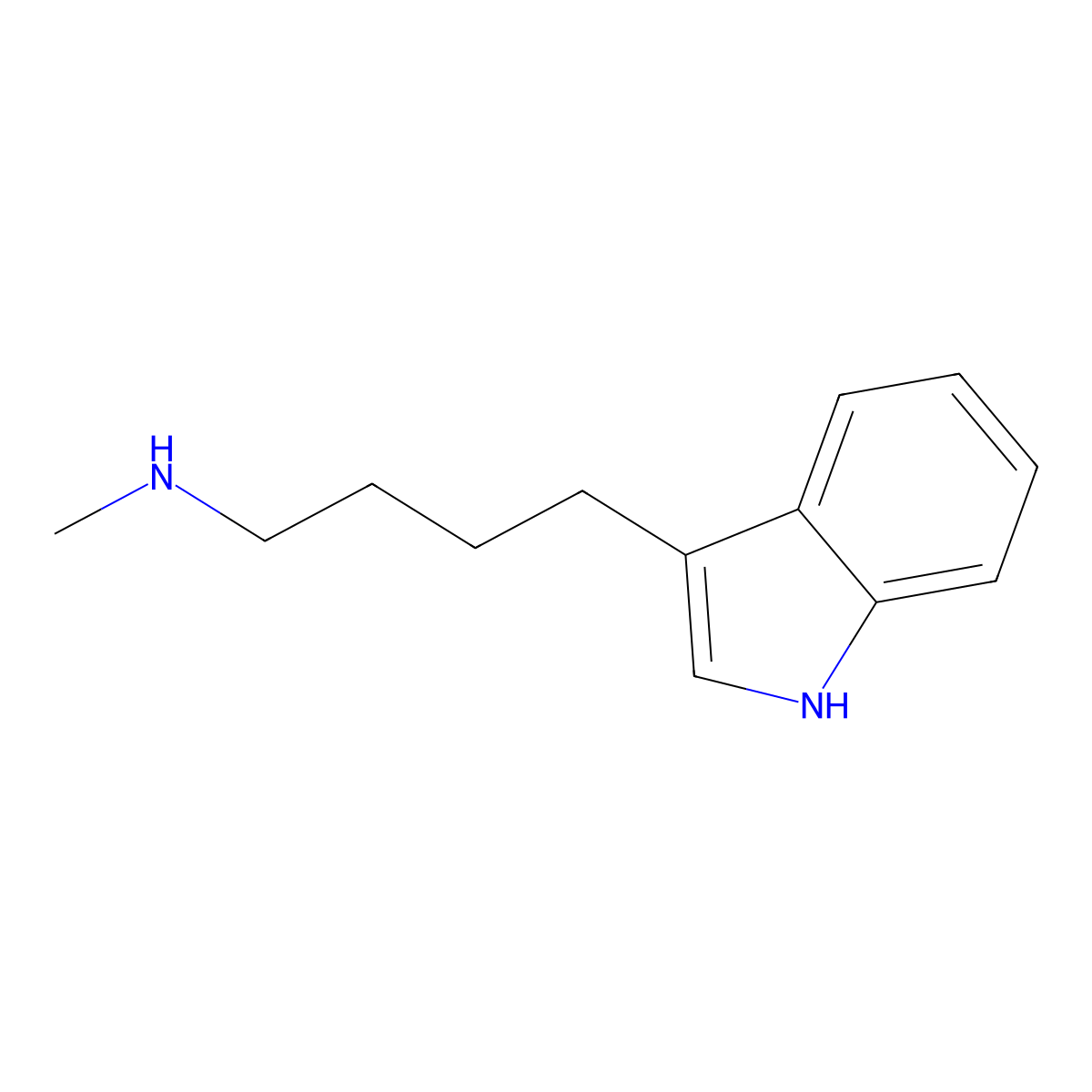 [4-(1H-indol-3-yl)butyl](methyl)amine molecular structure, CAS 59022-58-1