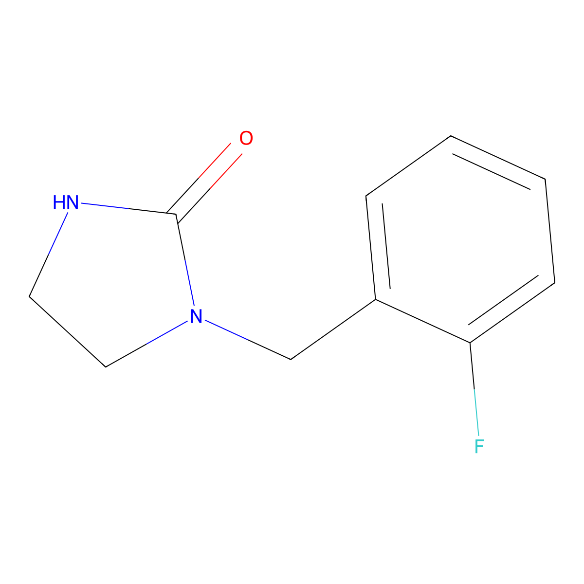 1-(2-Fluorobenzyl)imidazolidin-2-one molecular structure, CAS 59023-05-1