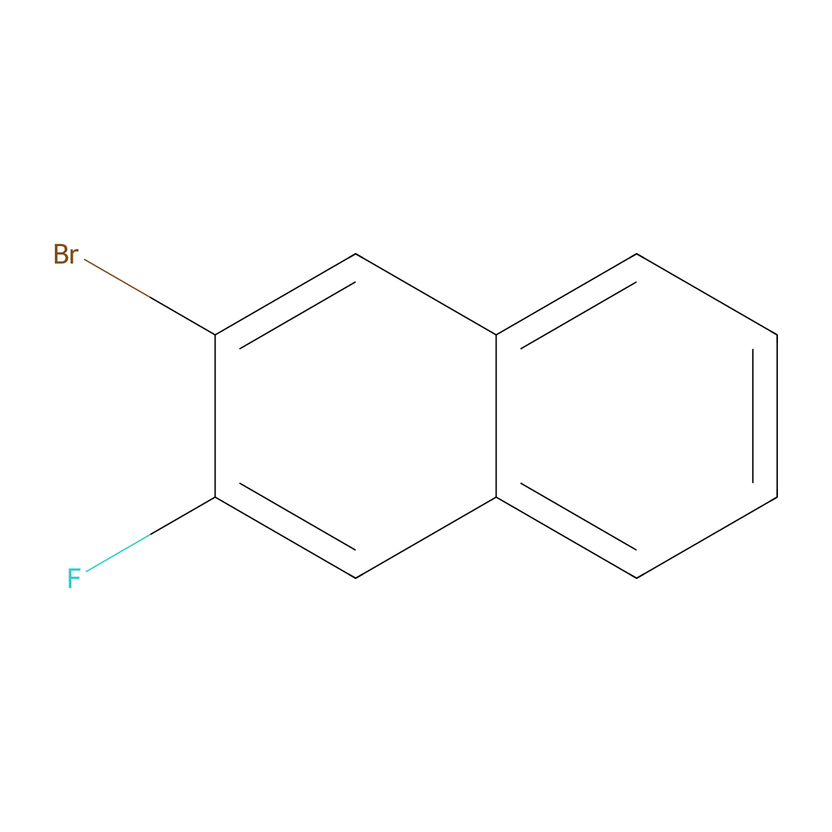 2-Bromo-3-fluoronaphthalene molecular structure, CAS 59024-94-1
