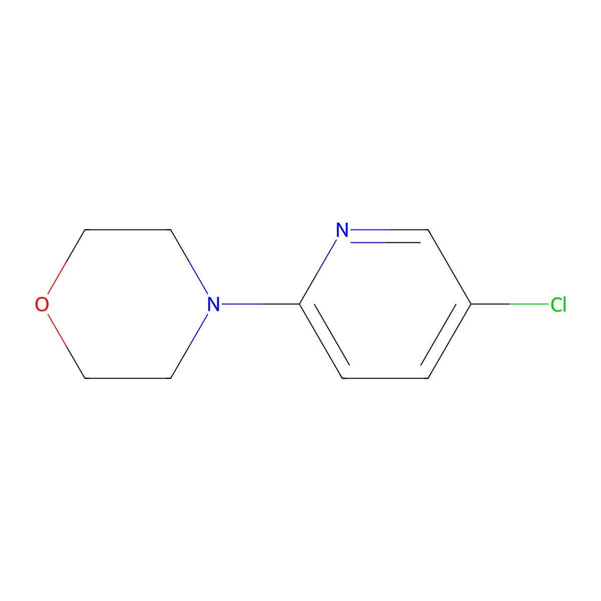 4-(5-Chloropyridin-2-yl)morpholine molecular structure, CAS 59027-83-7