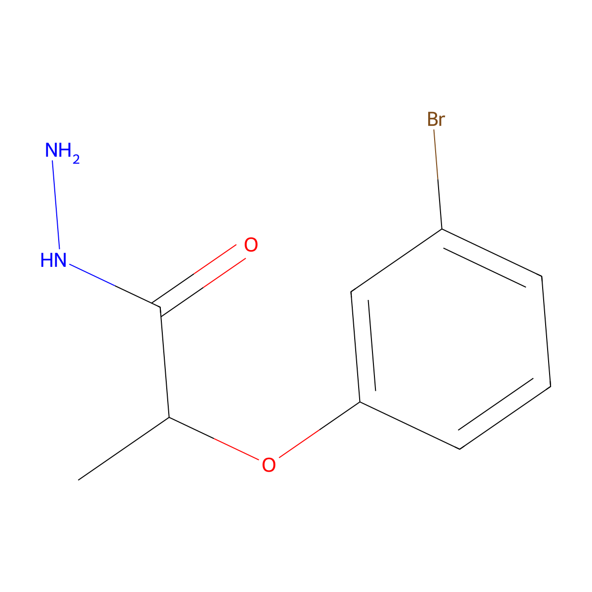 2-(3-Bromophenoxy)propanehydrazide molecular structure, CAS 590351-23-8