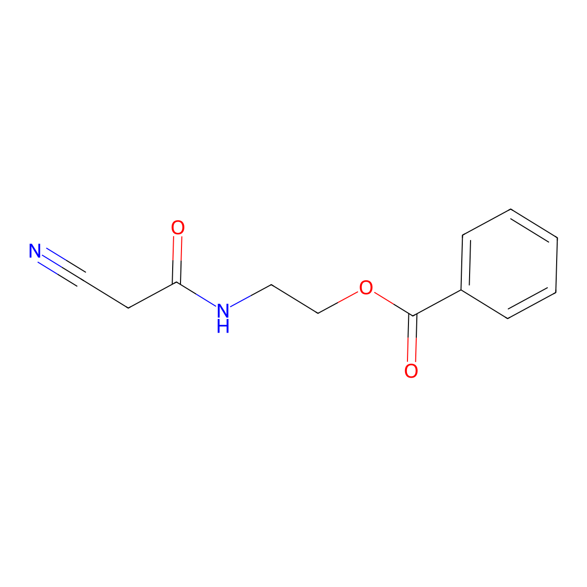 2-[(2-cyanoacetyl)amino]ethyl Benzoate molecular structure, CAS 590351-62-5