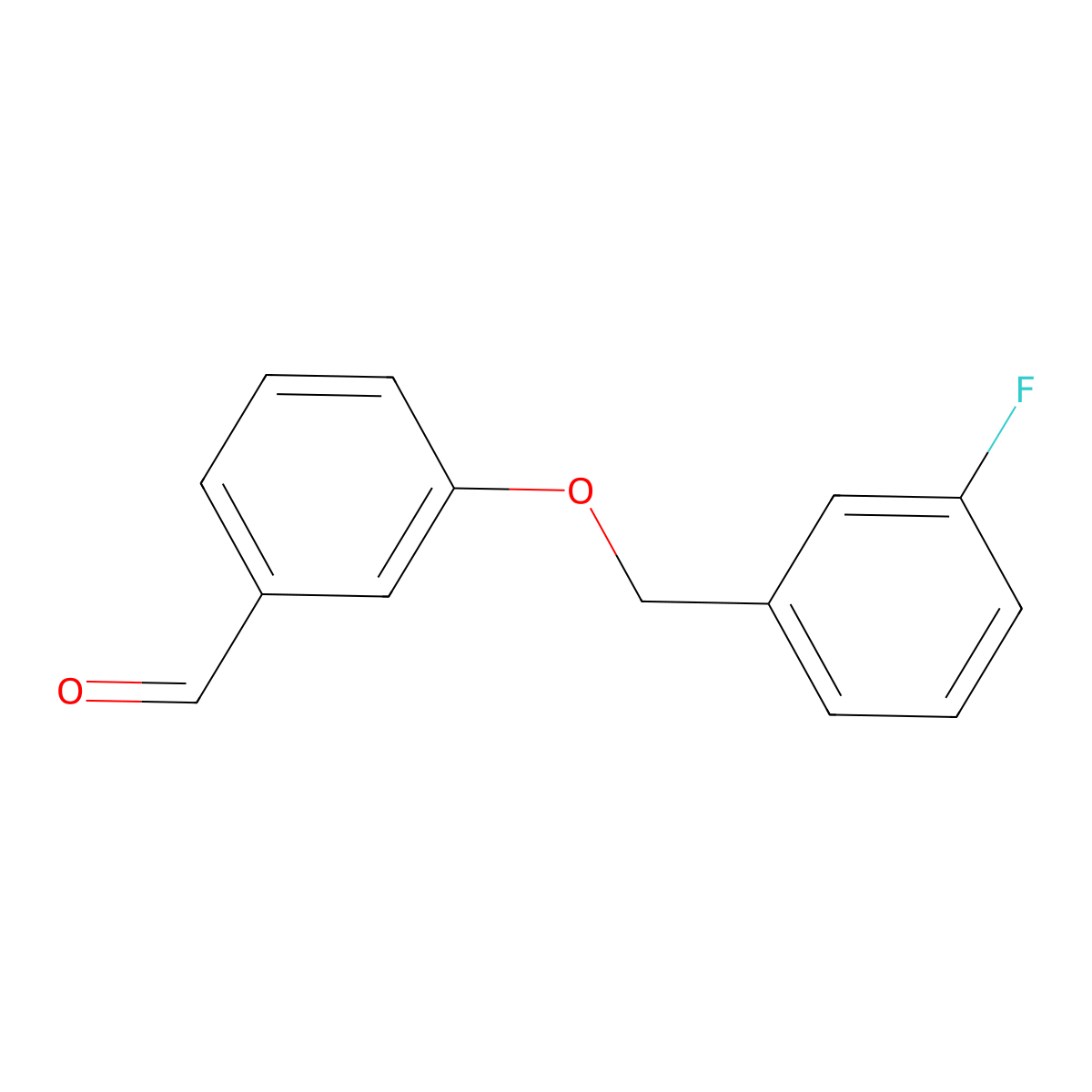3-((3-Fluorobenzyl)oxy)benzaldehyde molecular structure, CAS 590353-54-1