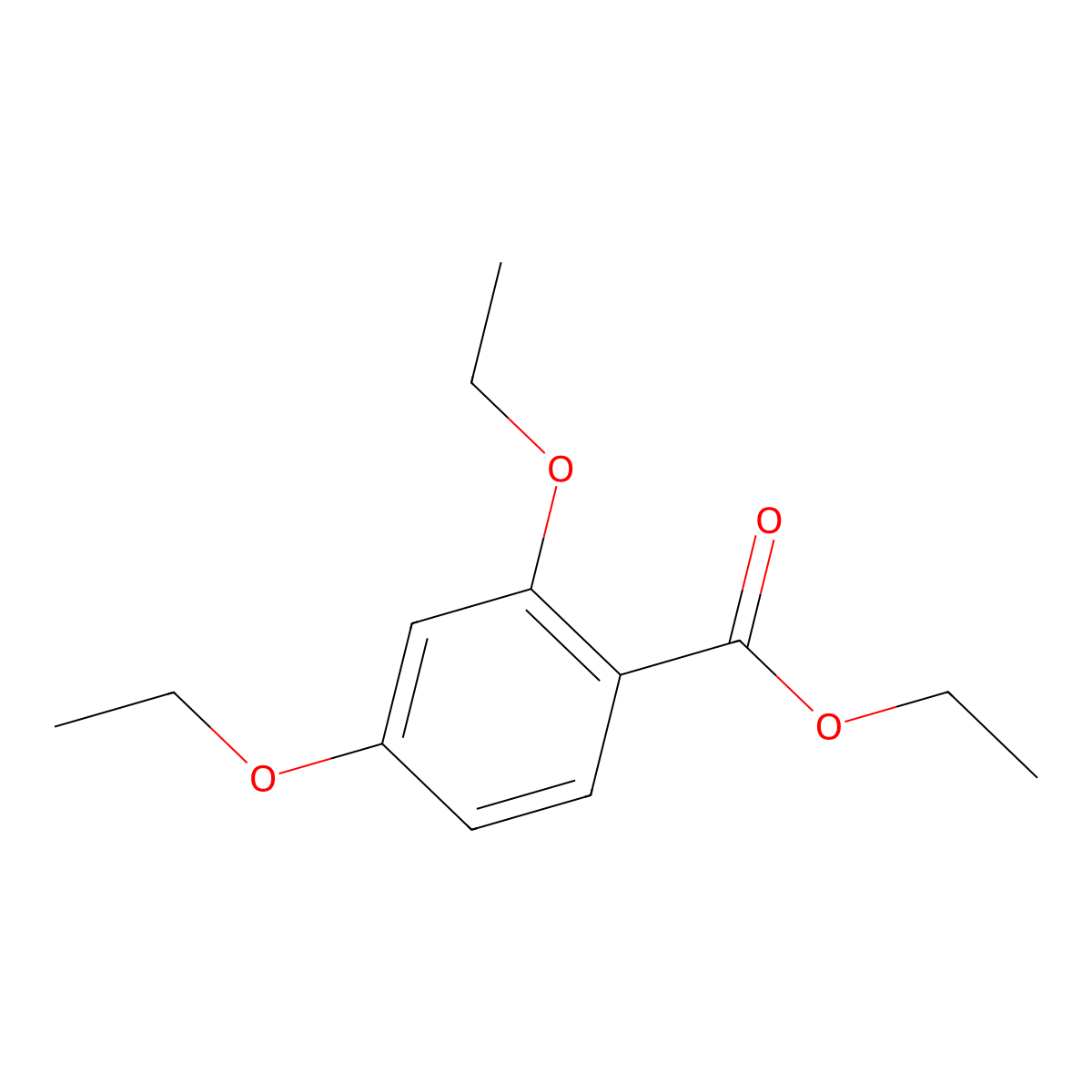 Ethyl 2,4-diethoxybenzoate molecular structure, CAS 59036-89-4