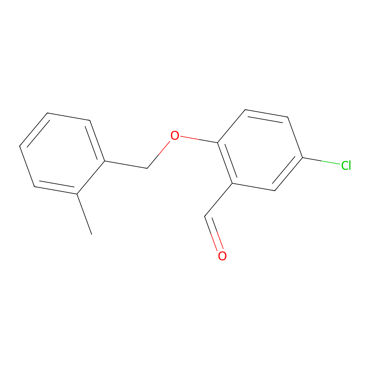 5-Chloro-2-[(2-methylbenzyl)oxy]benzaldehyde molecular structure, CAS 590360-24-0
