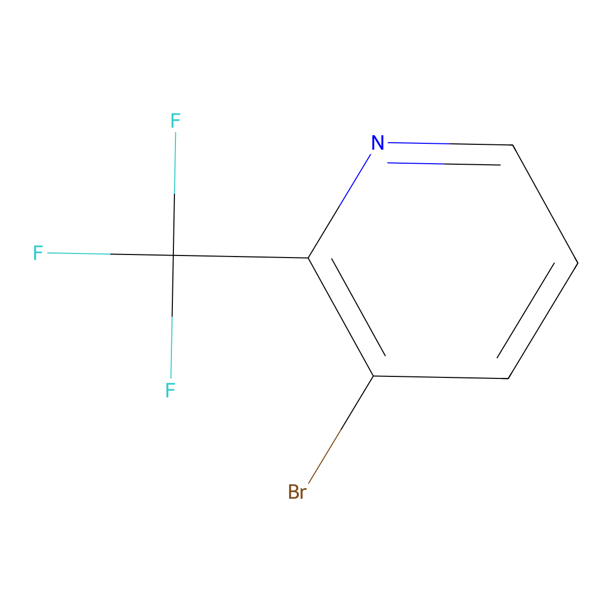 3-Bromo-2-(trifluoromethyl)pyridine molecular structure, CAS 590371-58-7