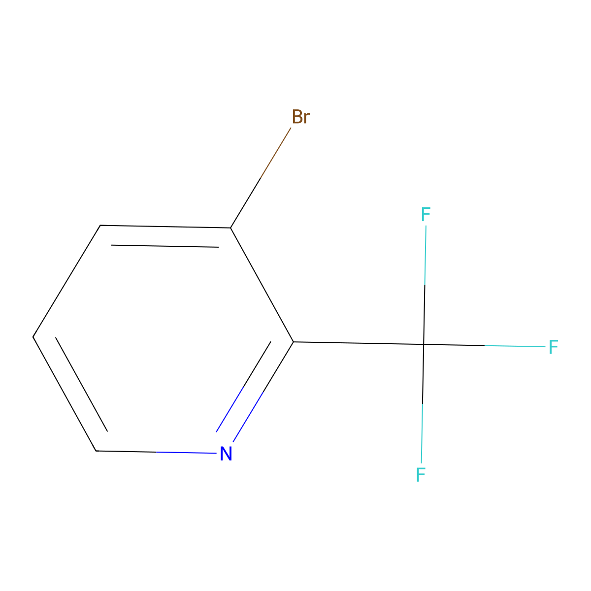3-Bromo-2-(trifluoromethyl)pyridine molecular structure, CAS 590371-58-7