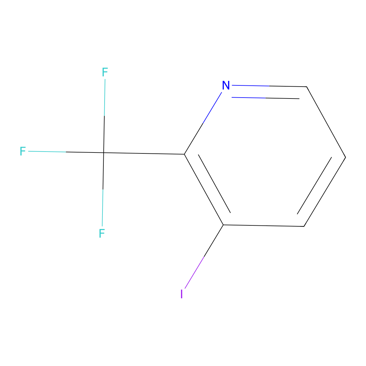 3-Iodo-2-(trifluoromethyl)pyridine molecular structure, CAS 590371-71-4