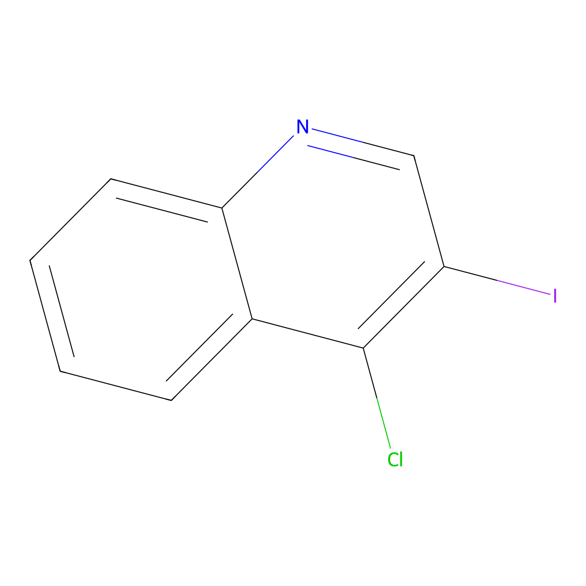 4-Chloro-3-iodoquinoline molecular structure, CAS 590371-90-7