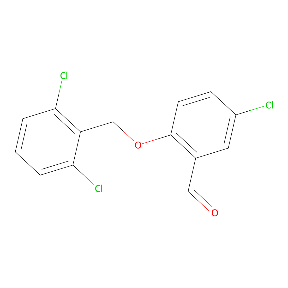 5-Chloro-2-[(2,6-dichlorobenzyl)oxy]benzaldehyde molecular structure, CAS 590376-27-5