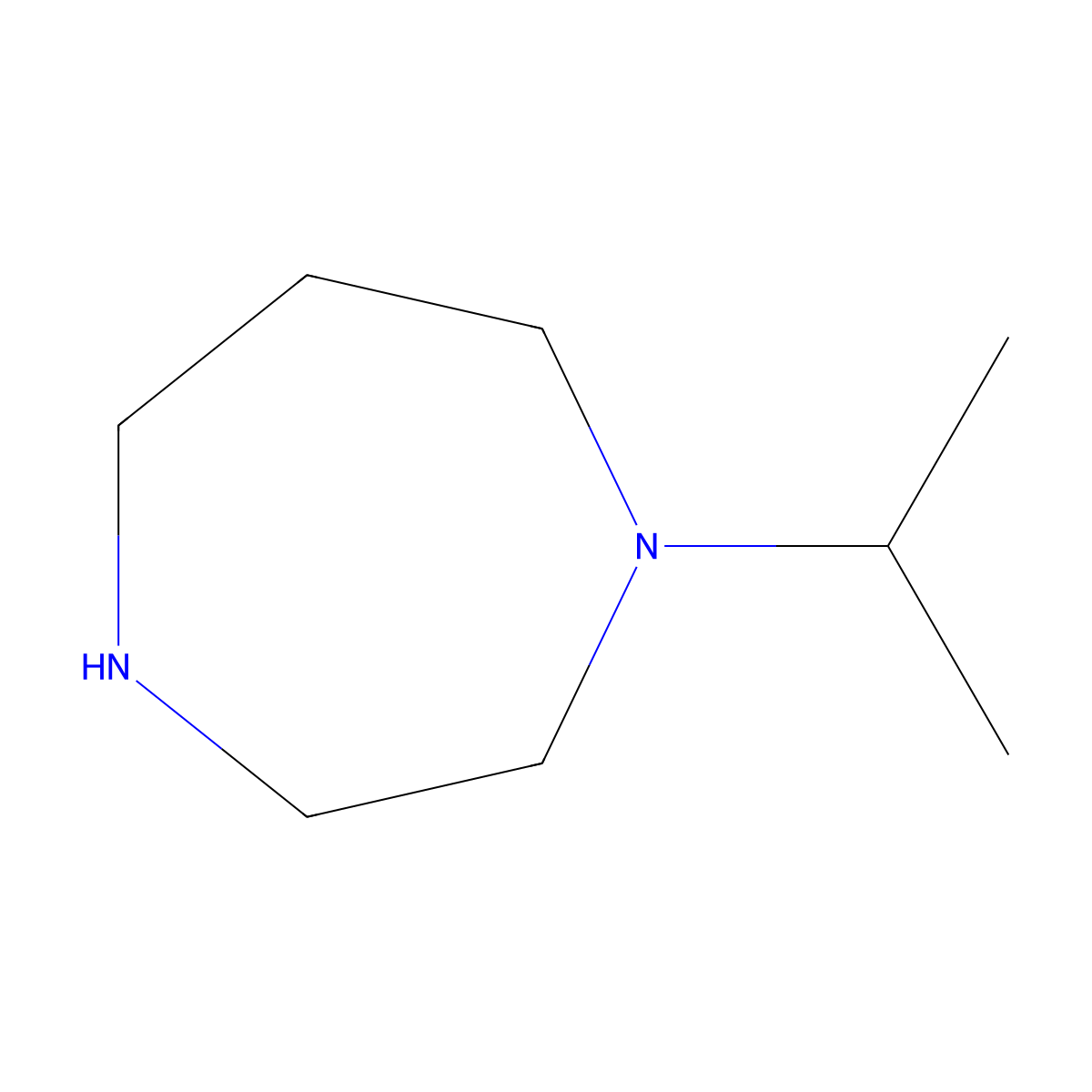 1-(Propan-2-yl)-1,4-diazepane molecular structure, CAS 59039-61-1