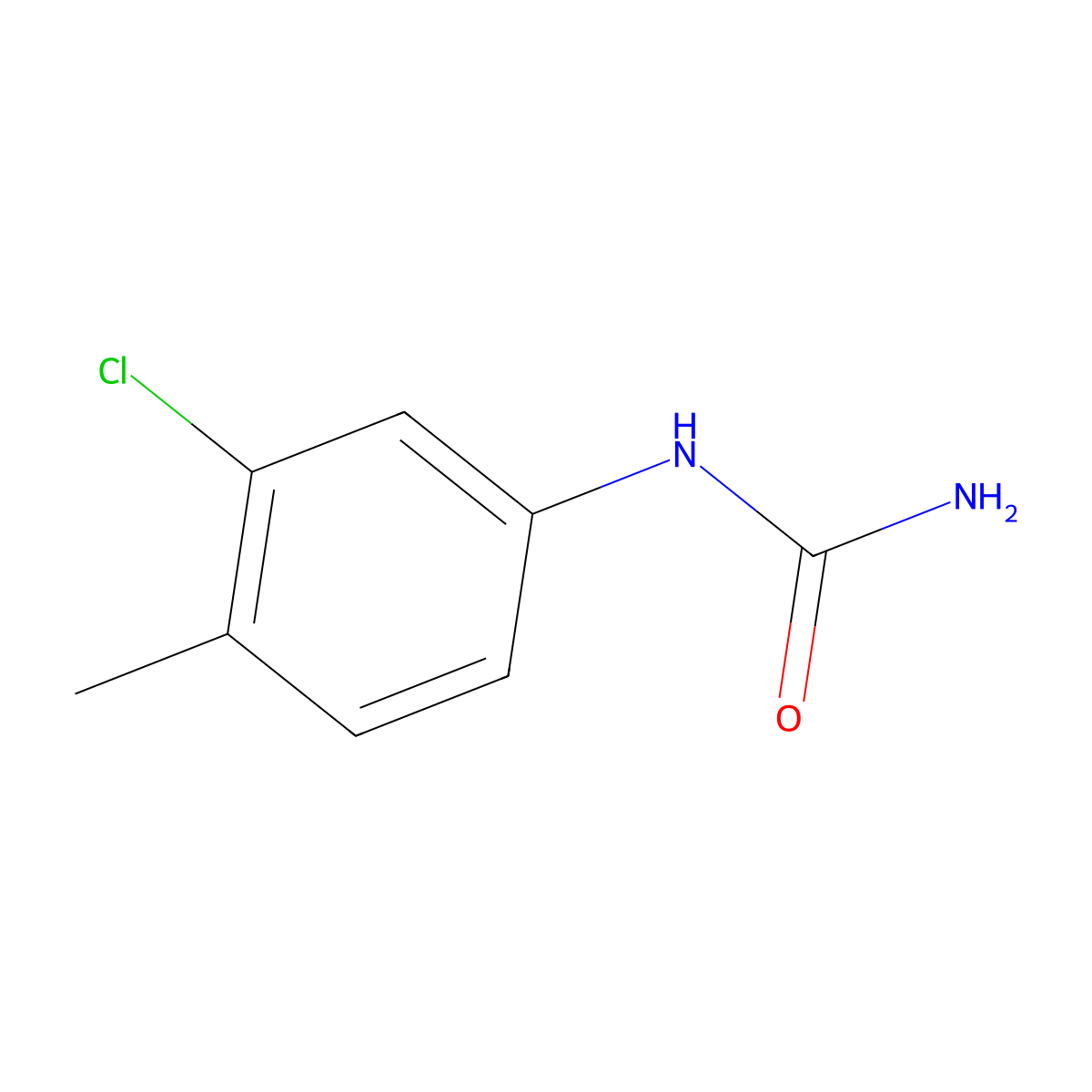 1-(3-Chloro-para-tolyl)-urea molecular structure, CAS 590393-14-9