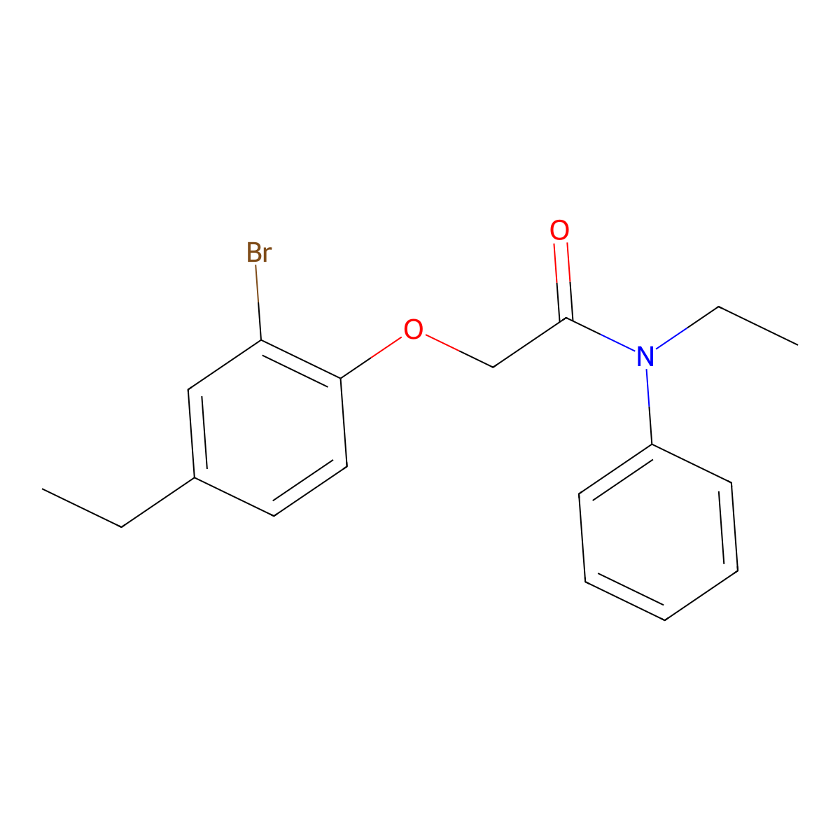 2-(2-bromo-4-ethylphenoxy)-N-ethyl-N-phenylacetamide molecular structure, CAS 590400-60-5