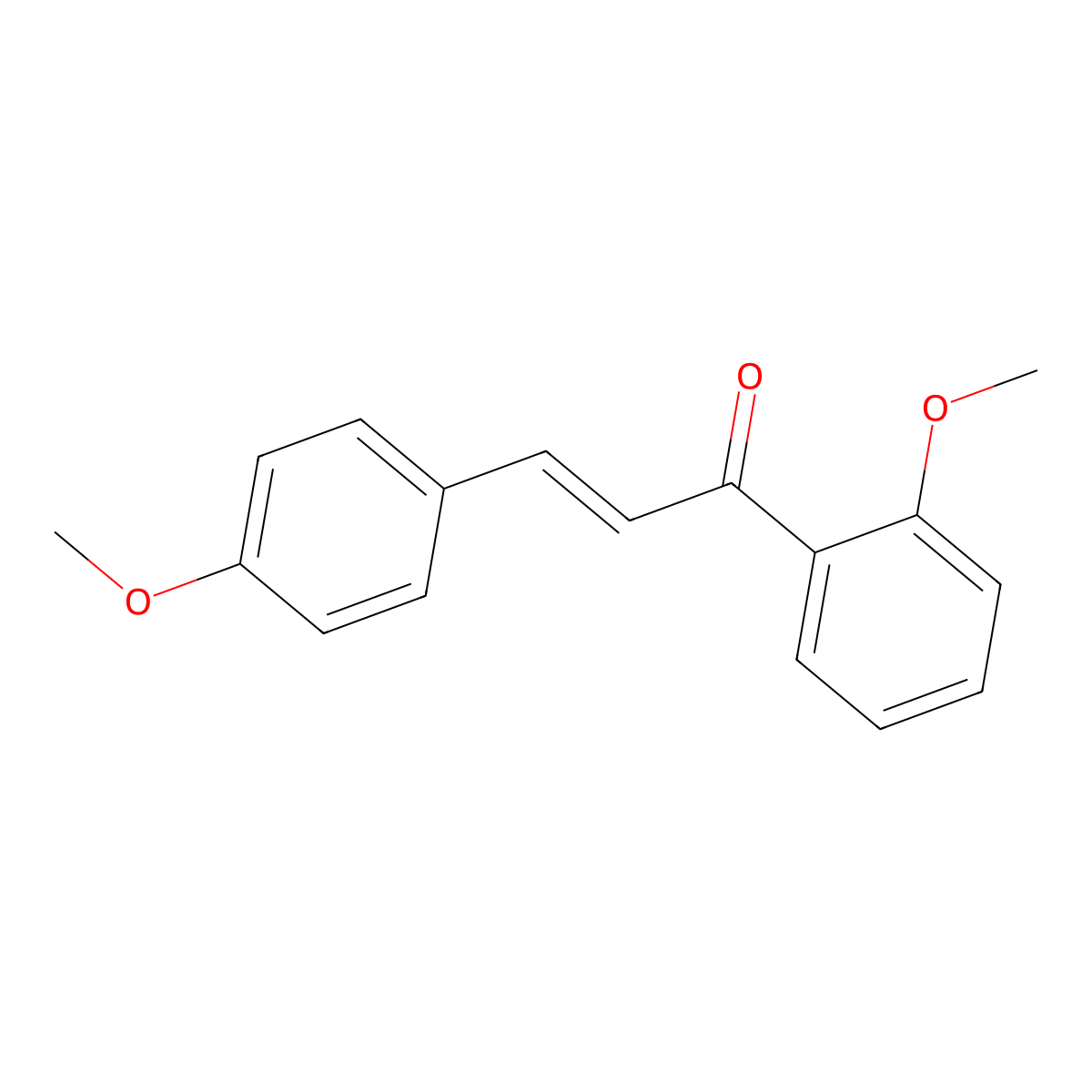 (2E)-1-(2-Methoxyphenyl)-3-(4-methoxyphenyl)prop-2-en-1-one molecular structure, CAS 590401-41-5