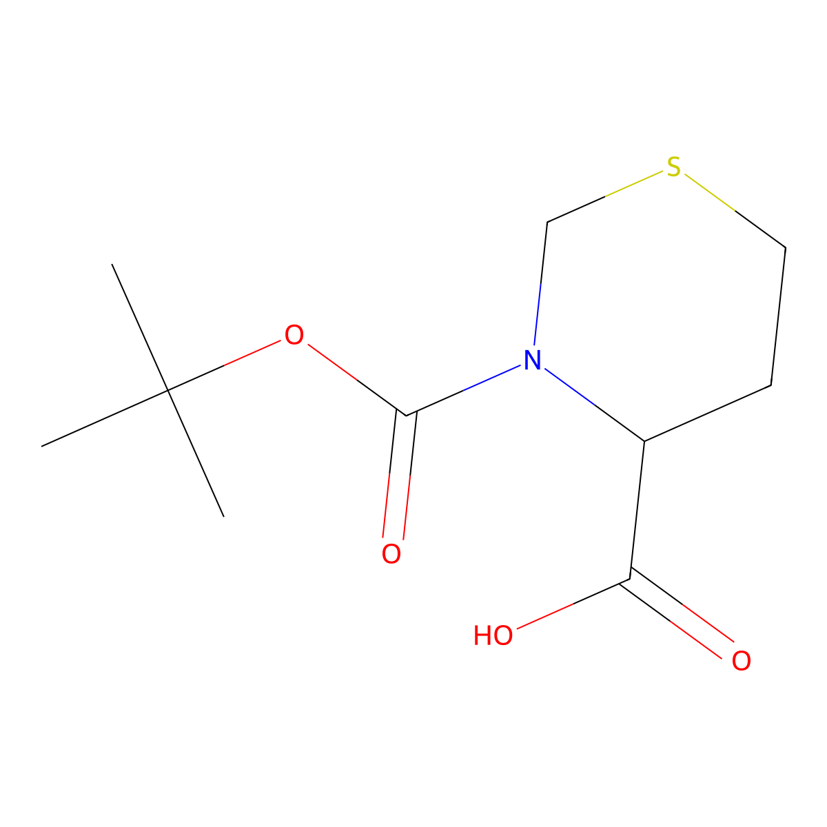 3-(tert-Butoxycarbonyl)-1,3-thiazinane-4-carboxylic acid molecular structure, CAS 590409-14-6