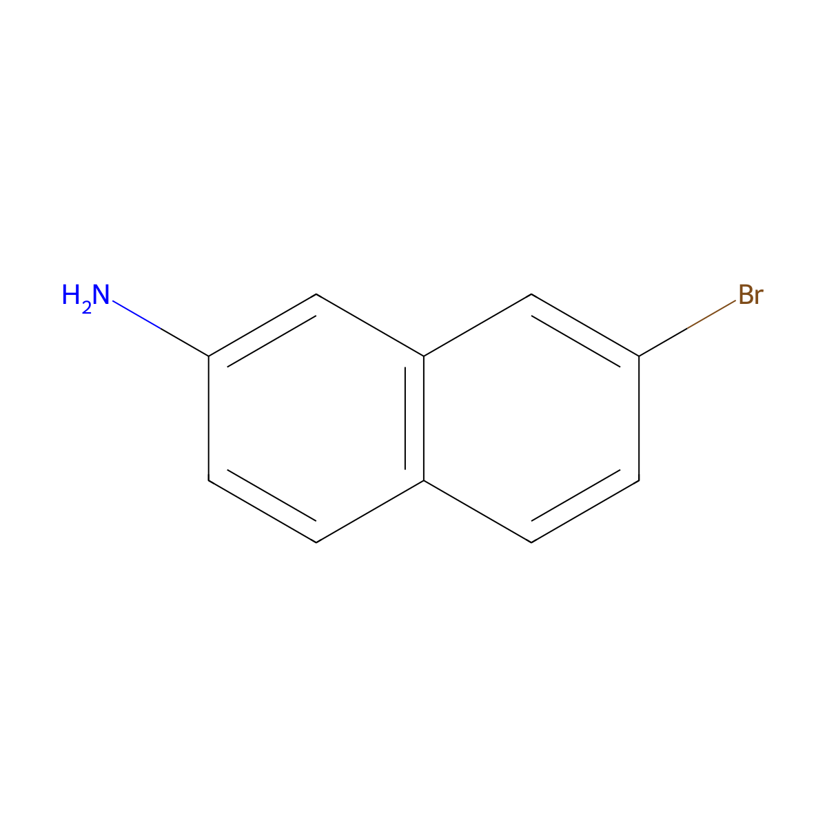 7-Bromonaphthalen-2-amine molecular structure, CAS 590417-30-4