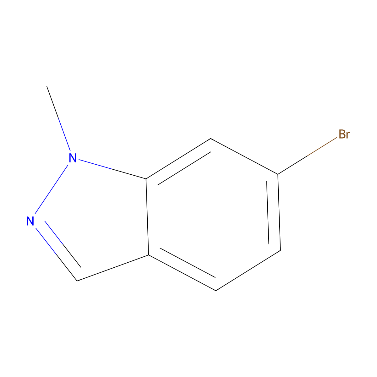 6-Bromo-1-methyl-1H-indazole molecular structure, CAS 590417-94-0